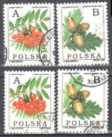 Poland 1995 - Deciduous Trees- Mi 3549-50 X,y - Used Gestempelt - Gebraucht