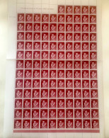 SPAIN 1951—LOPE DE VEGA #773—COMPLETE SHEET 125 MNH Stamps ** ESPAGNE YT 822 Usage Courant—Feuille - Feuilles Complètes