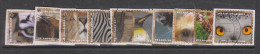 COB 4340 / 4349 Série Complète Animaux Hibou éléphant Lion Zèbre Tigre Girafe Phoque - Used Stamps