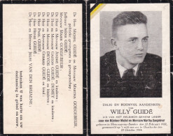 Oorlog 40 45  Guide Willy ° Monceau Sur Sambre 22.02.1922 + Gesneuveld Te Oostkerke 20.10.1944 - Religion & Esotérisme