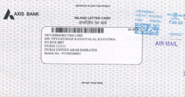 INDIA - 2023 - POSTAL FRANKING MACHINE COVER TO DUBAI. - Lettres & Documents