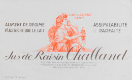 BUVARD NEUF ILLUSTRE > JUS De RAISIN CHALLAND - BE - Liqueur & Bière