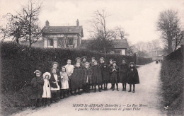 MONT SAINT AIGNAN-la Rue Aroux à Gauche L'école Communale De Jeunes Filles - Mont Saint Aignan