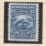 TERRE-NEUVE -N°56 - 12 Cent  BLEU FONCÉ - N SG - 1897 - 1865-1902