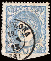 Navarra - Edi O 107 - 50 Milm.- Fragmento Mat Fech. Tp. II "Pamplona" - Used Stamps