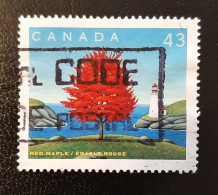 Canada 1994  USED  Sc1524 L   43c  Red Maple - Oblitérés