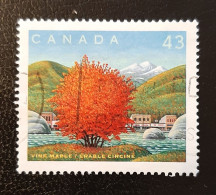 Canada 1994  USED  Sc1524 J   43c  Vine Maple - Usados