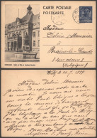 LUXEMBOURG ENTERO POSTAL 1939 DUDELANGE HOTEL DEVILLE FONTAINE - Entiers Postaux