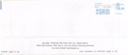 INDIA - 2023 - POSTAL FRANKING MACHINE COVER TO DUBAI. - Storia Postale