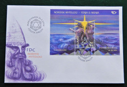 Åland FDC 2004 Norden, Nordic Mythology: Fenja & Menja, MiNo Block 5 - Nude - Aland