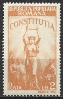 Romania 1948. Scott #682 (MH) Allegory Of People's Republic - Nuevos