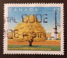 Canada 1994  USED  Sc1524 F   43c Manitoba Maple - Usados