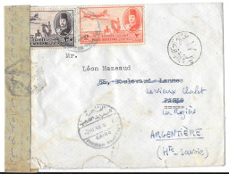  LETTRE PAR AVION   N°29/ N°36  CENSURE TBE SCAN - Airmail