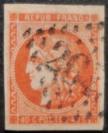 X611 - CERES / EMISSION DE BORDEAUX - N°48c Rouge Orange - Cote (2024) : 300,00 € - 1870 Emission De Bordeaux