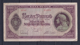 HUNGARY - 1945 100 Pengo Circulated Banknote - Hungary