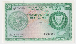 Cyprus 500 Mils 1979 P-42c UNC - Chipre