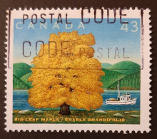 Canada 1994  USED  Sc1524 A   43c  Bigleaf Maple - Used Stamps