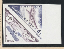 MONACO - VARIÉTÉ-  TAXE (1953)  4F ESSAI DE COULEUR -   ND -N** - Errors And Oddities