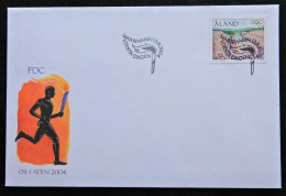 Åland FDC 2004 Olympic Summer Games, Athens, MiNo 240 - Sport, Stadium - Aland