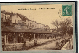 CPA (47) FUMEL - Aspect De La Corderie Du Quartier Le Saulou En 1909 - Fumel