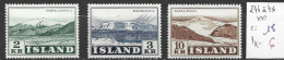 ISLANDE 274 à 76 ** Côte 18 € - Nuovi