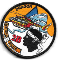 Ecusson SECURITE CIVILE DRAGON 2B CORSE - Pompieri