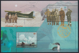 Argentina 2005 Antarctica Antarctic Fauna Plane Expedition Souvenir Sheet MNH - Nuevos