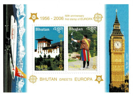 BHUTAN 2006 Mi BL 477A 50th ANNIVERSARY OF CEPT EUROPA MINT MINIATURE SHEET ** - 2006