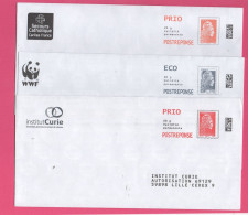 FRANCE   Lot De 6 Enveloppes Marianne L'Engagée - 2018-2023 Marianne L'Engagée