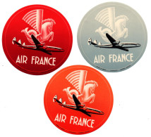 AIR FRANCE AUTOCOLLANT VIGNETTE STICKER  AVIATION CIVILE  ANNEES 1950 ??? - Autocollants