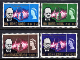 HONG KONG - 1966 CHURCHILL COMMEMORATION SET (4V) FINE MNH ** SG 218-221 - Ongebruikt