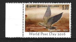 SRI LANKA. N°2056 De 2016. Pigeon. - Columbiformes