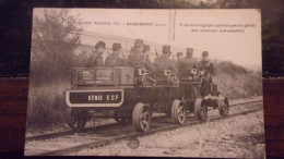RIBEMONT Voie Stratégique Gardée Par Le Génie Sur Tracteur Guerre 1914 TRESOR ET POSTES 51 - Other & Unclassified