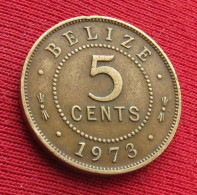 Belize 5 Cents 1973 KM# 34 Lt 1608 *VT Beliz Belice - Belize