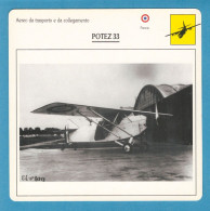 DeAgostini Educational Sheet "Warplanes" / POTEZ 33 (France) - Fliegerei