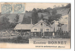 CPA  Sainte Menehould Eugene Bonnet Dépôt De Bières De La Comète - Sainte-Menehould