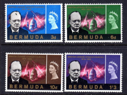 BERMUDA - 1966 CHURCHILL COMMEMORATION SET (4V) FINE MNH ** SG 189-192 - Bermudes