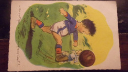 VOYAGEE 1951  Sports - Football - Illustrateur Germaine Bouret - " On Voit Que C Est Un Professionnel " - Bouret, Germaine