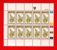 VENDA, 1985, MNH Stamp(s) In Full Sheets, Ferns Nr(s) 116-119, Scan S625 - Venda