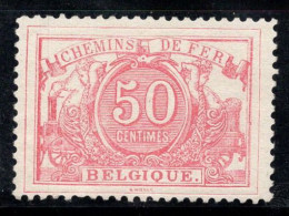 Belgique 1882 Mi. 11 Neuf * MH 20% Ferroviari, 50 C, Armoiries - Mint