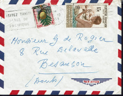 Polynésie Française. Affranchissement à 17 F Sur Enveloppe De Tahiti Du 26-10-1959 Pour La France. TB. - Briefe U. Dokumente