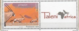 NAMIBIA, 2016, MNH,FAUNA, ORYX, PERSONALIZED STAMP WITH TAB - Wild