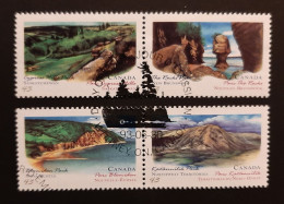 Canada 1993  USED  Sc1480-1483   4 X 43c  Provincial & Territorial Parks - Gebruikt