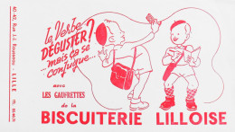 BUVARD NEUF ILLUSTRE > Gâteaux > Les Gaufrettes De La BISCUITERIE LILLOISE - TBE - Caramelle & Dolci