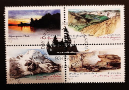 Canada 1993  USED  Sc1472-1473 And 1476-1477   4 X 43c  Provincial & Territorial Parks - Used Stamps