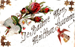 Bauné       49        Mon Meilleurs Souvenir.  Roses Et Paillettes          (voir Scan) - Sonstige & Ohne Zuordnung