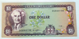 JAMAICA - 1 DOLLAR  - 1989  - UNCIRC P 68AC - BANKNOTES - PAPER MONEY - CARTAMONETA - - Jamaique