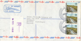 Zimbabwe Registered Air Mail Cover Sent To Denmark Harare 24-3-1983 Topic Stamps - Zimbabwe (1980-...)