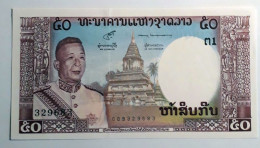 LAOS - 50 KIP  - 1963-1976 - UNCIRC P 12 - BANKNOTES - PAPER MONEY - CARTAMONETA - - Laos