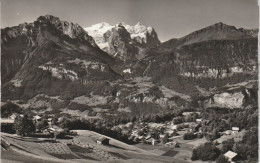 CH 6085 HASLIBERG - GOLDERN BE, Blick Auf Engelhörner Und Wetterhörner, 1960 - Hasliberg